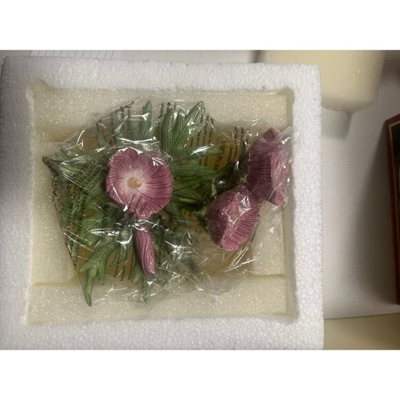 Lenox Wine Cup Garden Flower Porcelain Figurine  Pink NWB - Picture 2 of 3